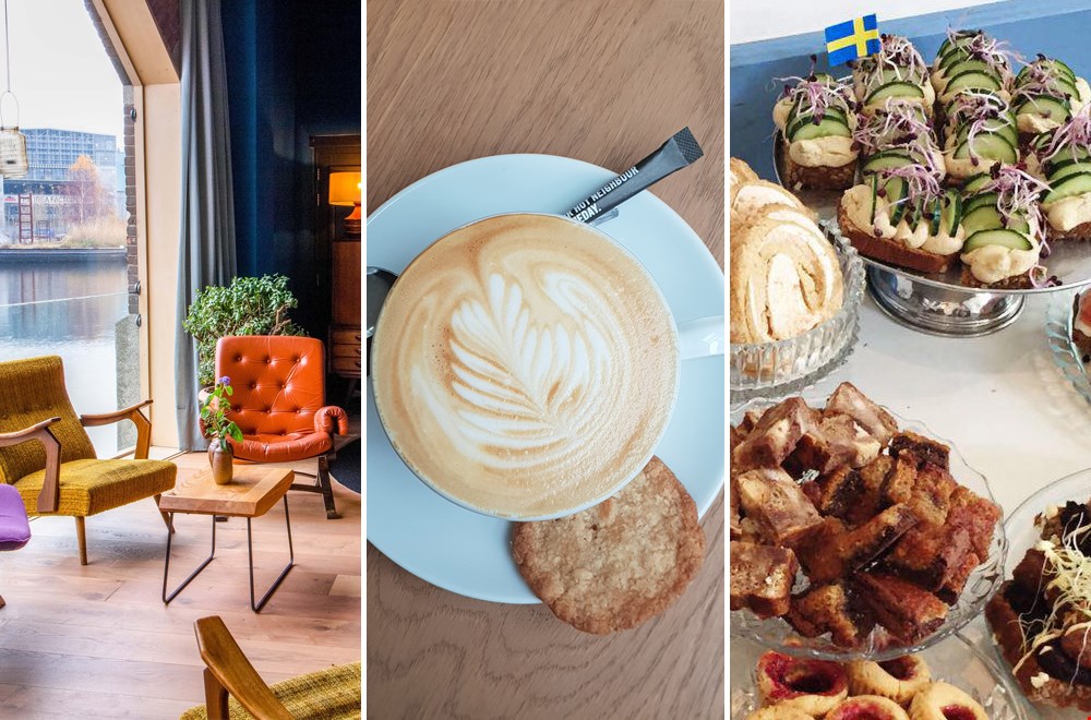 vlnr Fika & Fest Haarlem, Fika Nijmegen, Carla's Conditorei Utrecht vlnr Fika & Fest Haarlem, Fika Nijmegen, Carla's Conditorei Utrecht